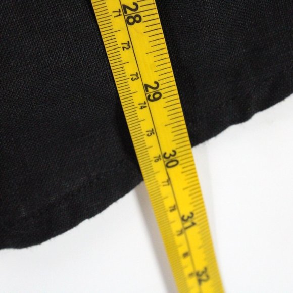 Neu Nomads Linen Shirt Womens Black Button Down Oversized 3/4 Sleeve Size XS - Picture 10 of 10